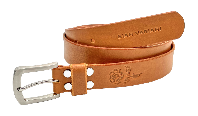 Variani Belt #VAR019, full-grain Italian leather belt handmade in Vancouver, Canada