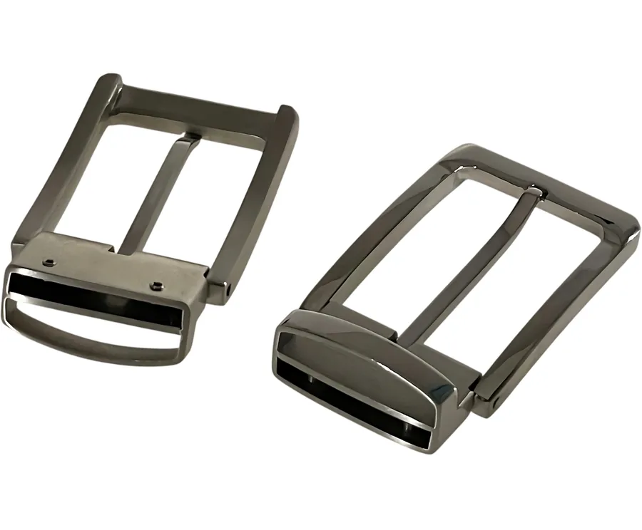 Two solid stainless steel Variani belt buckles